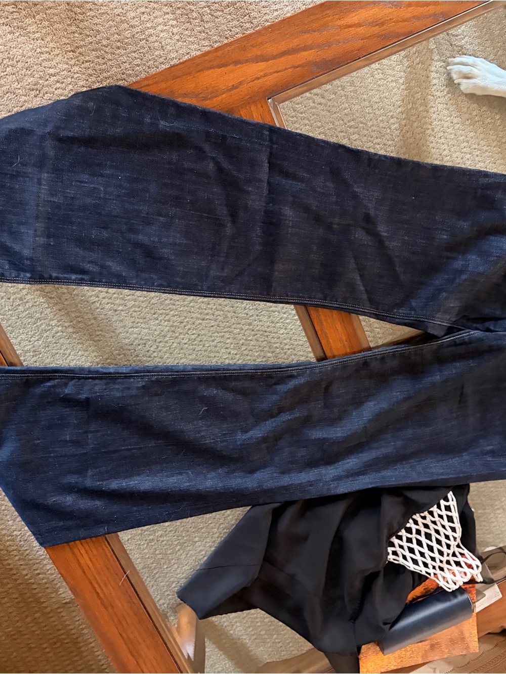 7 For All Mankind Dark Indigo Straight Leg Jeans